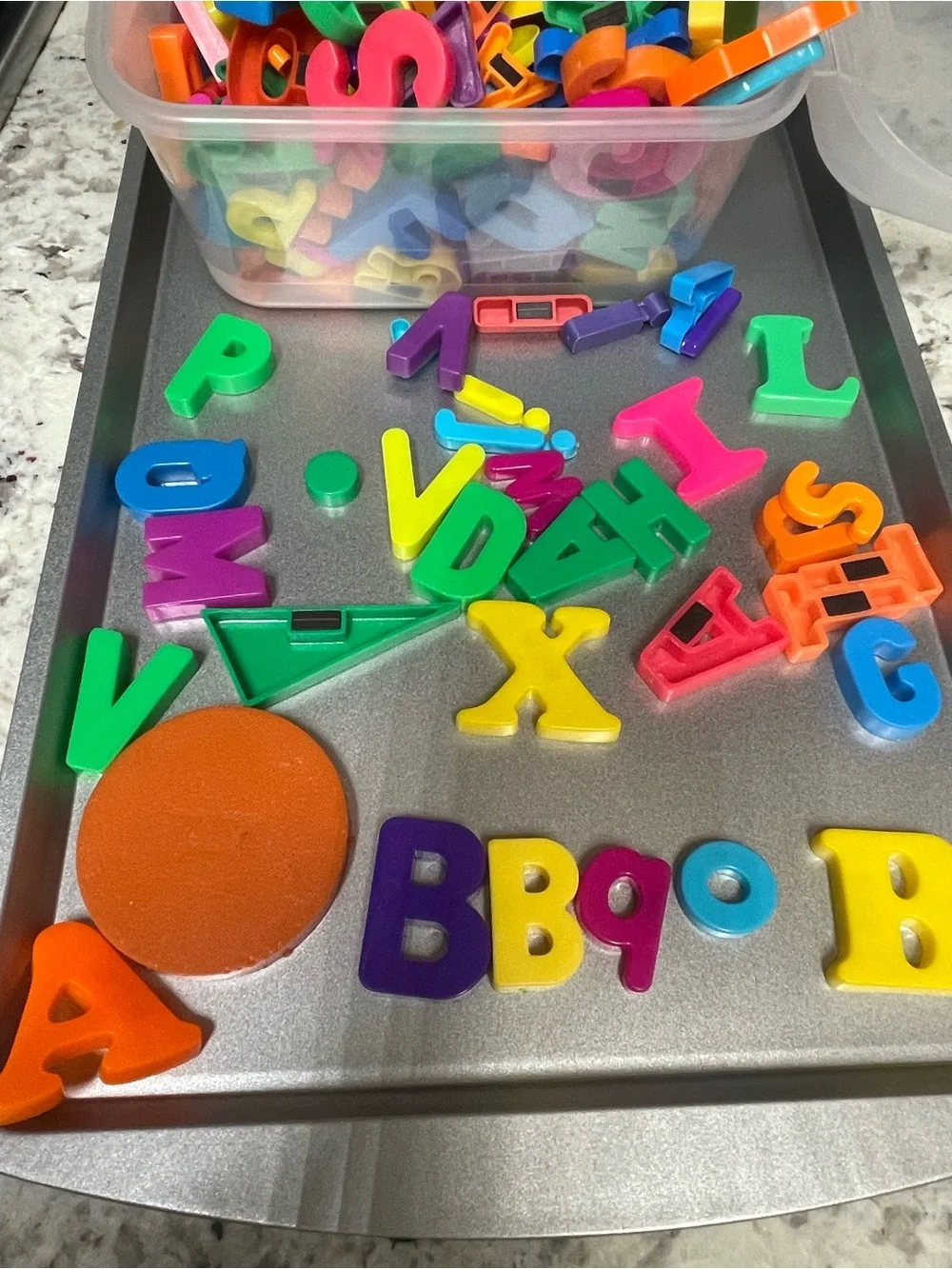 Magnetic Alphabet Letter Set - Multicolor Learning Magnets for Kids